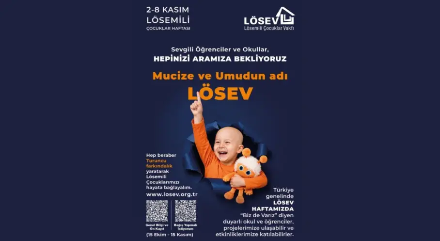 2-8 Kasım Lösemili Çocuklar Haftası başlıyor: LÖSEV’den turuncu farkındalık hareketi