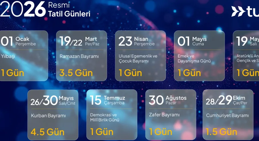 2026 Resmi Tatil Takvimi Yayınlandı! İşte Kaçırılmaması Gereken Rota Önerileri