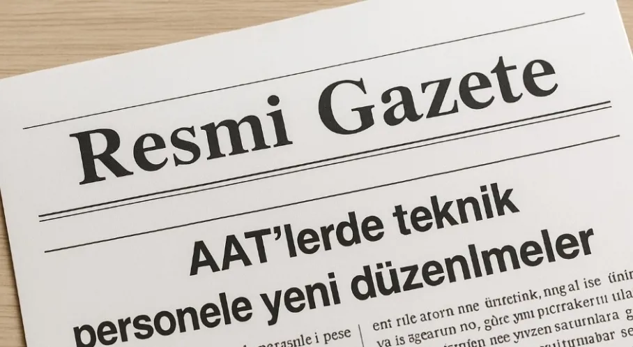 AAT Personeline Yeni Düzenleme: Yeterlilik Şartları Değişti!