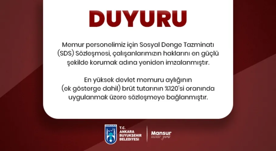 ABB'den Memurlara Müjde! SDS Sözleşmesi Yeniden İmzalandı: Maaşlara Büyük Zam!