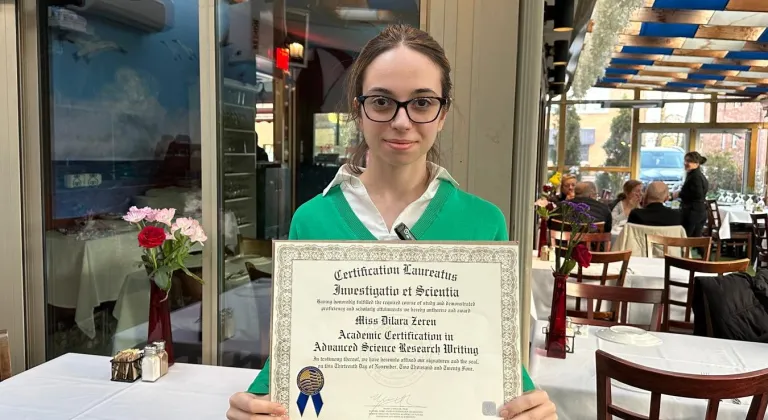 ABD'li Türk Öğrenci Dilara Zeren'den Beyin Anevrizmasını Tespit Eden Yenilikçi Proje