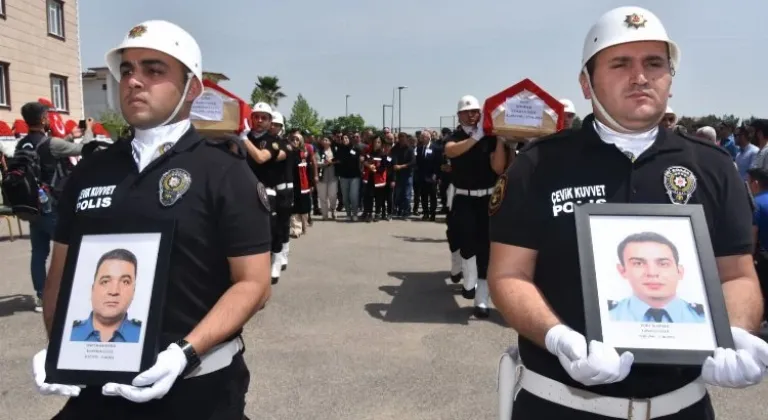 Adıyaman'da Şehit Polisler İçin Düzenlenen Tören Yürekleri Dağladı