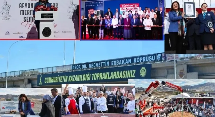 Afyonkarahisar'da Lezzet ve Sanat Şöleni: Guinness Rekoru Kırıldı!