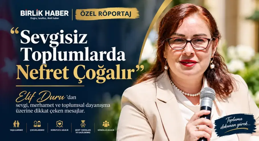 Aksaray Valisi Murat Duru’nun eşi Elif Duru: Sevgisiz toplumlarda nefret çoğalır