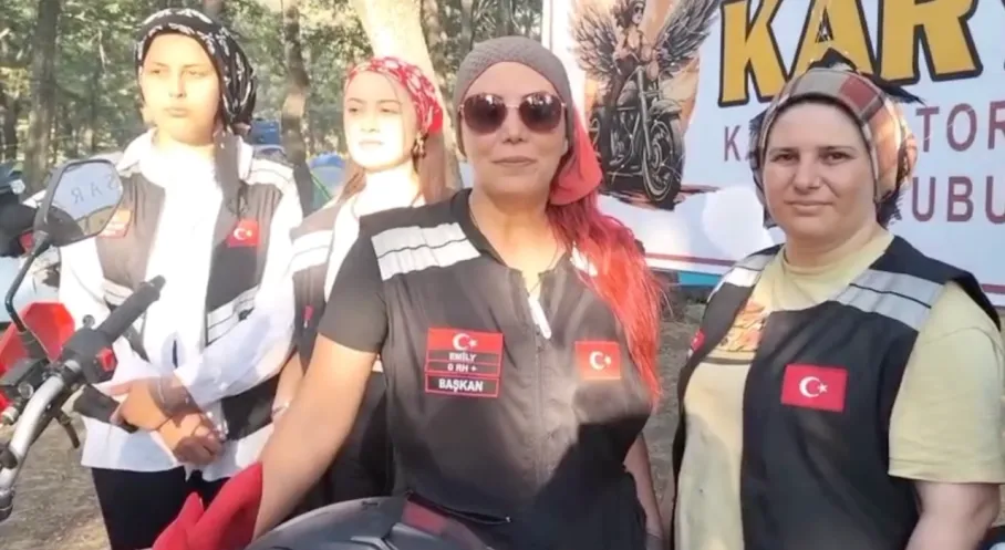 Aksaraylı Kadın Motorcular Festivalde Yıldızlaştı! Türkiye'nin Gözü Bu Grupta!