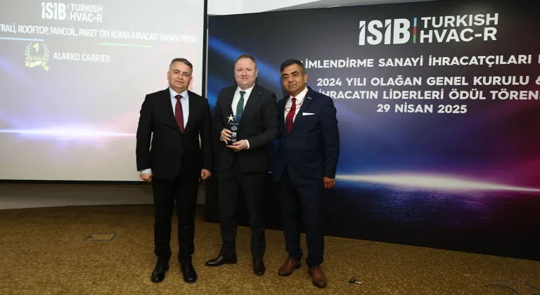 Alarko Carrier İhracat Şampiyonu! İSİB'den Birincilik Ödülü