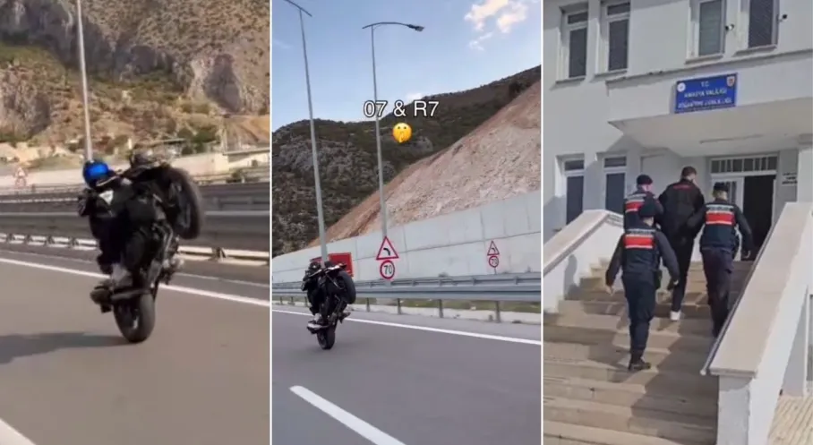 Amasya'da 'Yemişim Kurallarınızı' Deyip Kaçamadı! Motosiklet Magandasına Ceza Yağdı!