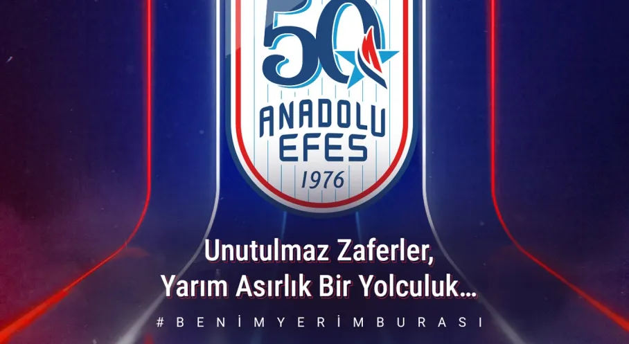Anadolu Efes 50. Yıl Coşkusu: Yeni Logo ile Tarihi Sezona Merhaba!