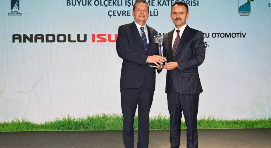 Anadolu Isuzu'dan Çevre Alanında Büyük Başarı! Kocaeli'den Ödülle Döndü