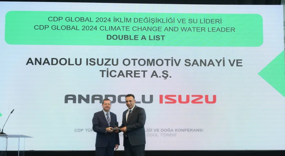 Anadolu Isuzu'ya İklim ve Doğa Alanında Küresel Liderlik Ödülü!