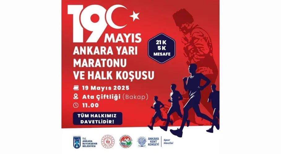 Ankara'da 19 Mayıs Coşkusu! ATA'ya Koşuyoruz Yarı Maratonu ve Halk Koşusu ile Kutlanacak!