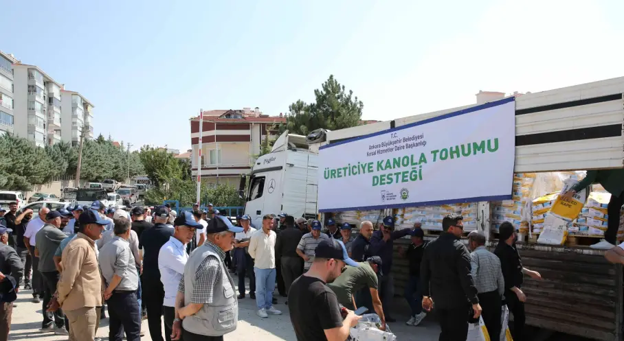 Ankara’da çiftçilere yüzde 50 hibeli kanola tohumu desteği