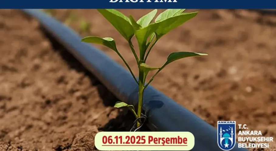 Ankara'da Çiftçiye Damla Sulama Borusu Müjdesi! Büyükşehir'den %50 Hibe Desteği