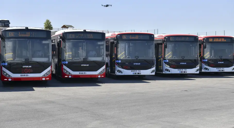 Ankara'da EGO Filosuna 15 Yeni Otobüs
