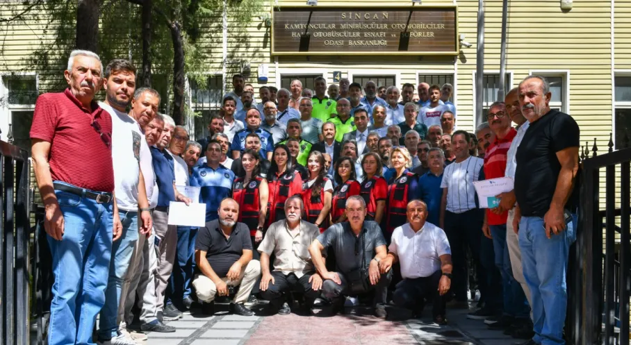 Ankara'da Servis Şoförlerine İlk Yardım ve İş Güvenliği Eğitimi!