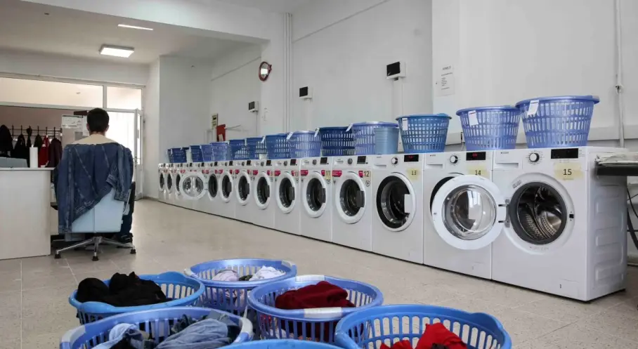 Ankara’da Üniversite Öğrencilerine Ücretsiz Çamaşır Yıkama Desteği