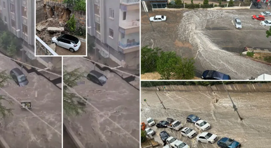 Ankara'yı Sel Vurdu: Alt Geçitler Sulara Gömüldü, Çatılar Uçtu! İşte Son Durum