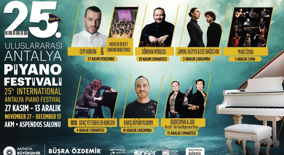 Antalya Piyano Festivali 2025: 25. Yıl Coşkusu Başlıyor!