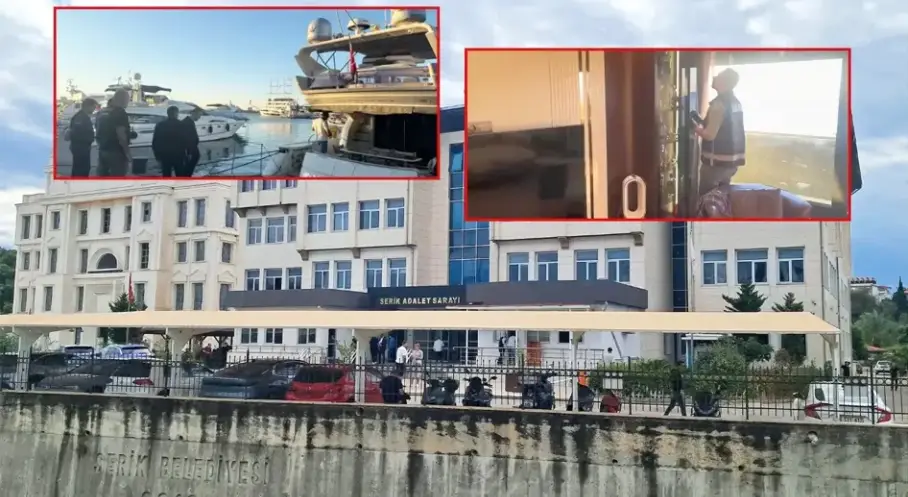 Antalya Serik’te 35 adres ve 2 tekneye eş zamanlı baskın: 20 şüpheli gözaltına alındı