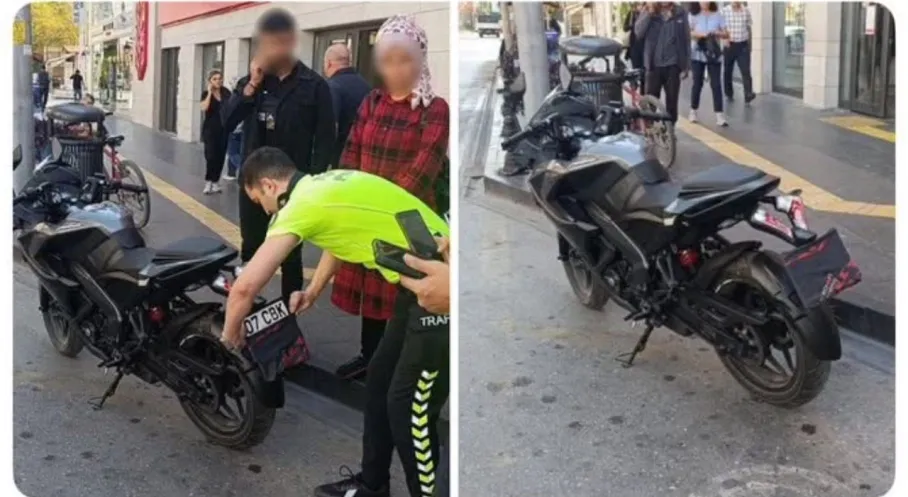 Antalya'da Plakasını Bandanayla Gizleyen Sürücüye Şok Ceza!