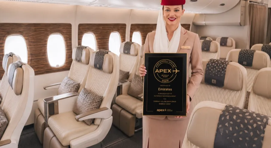 APEX Onayladı: Emirates, Orta Doğu'nun En İyi Havayolu Şirketi Seçildi!