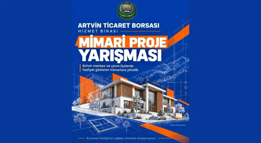 Artvin Ticaret Borsası hizmet binası için mimari proje yarışması