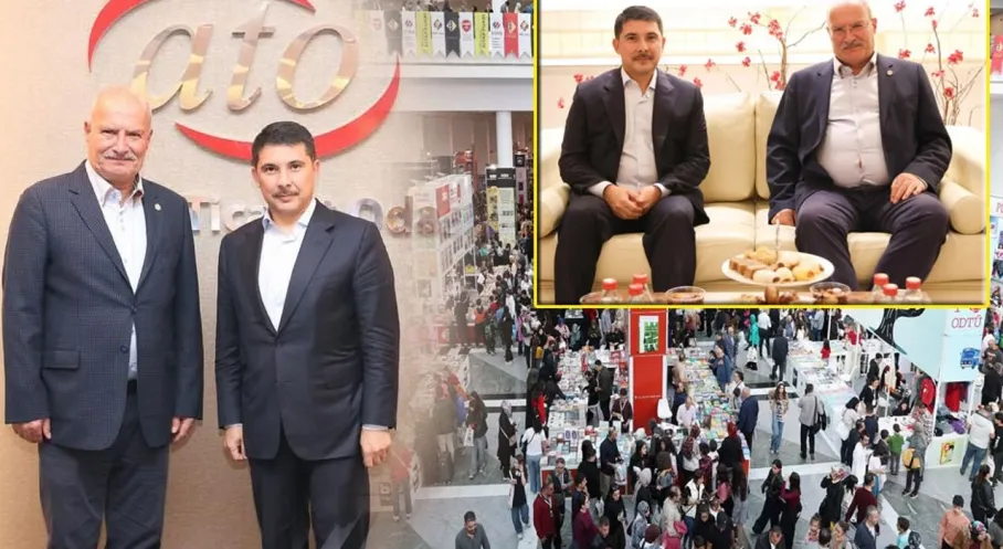 ATO Başkanı Baran'dan Hasan Doğan'a Kitap Fuarı Ziyareti!