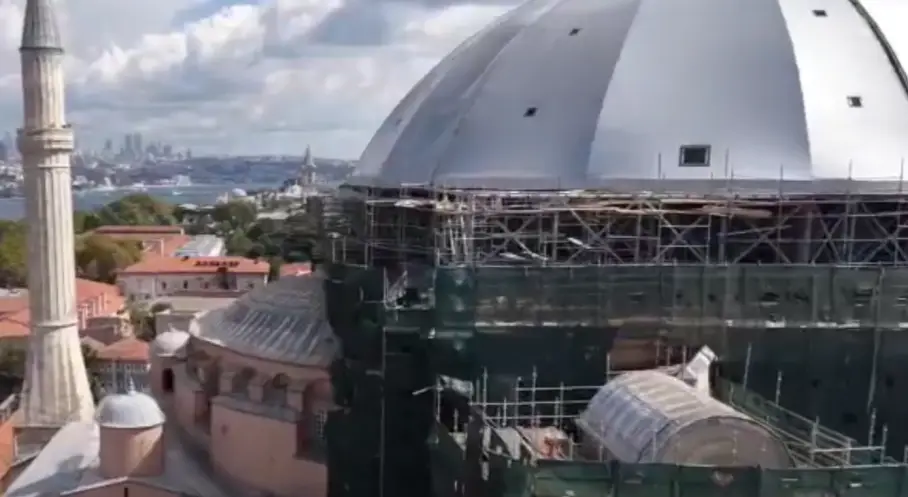 Ayasofya’da Restorasyon Çalışmalarında Yeni Aşama