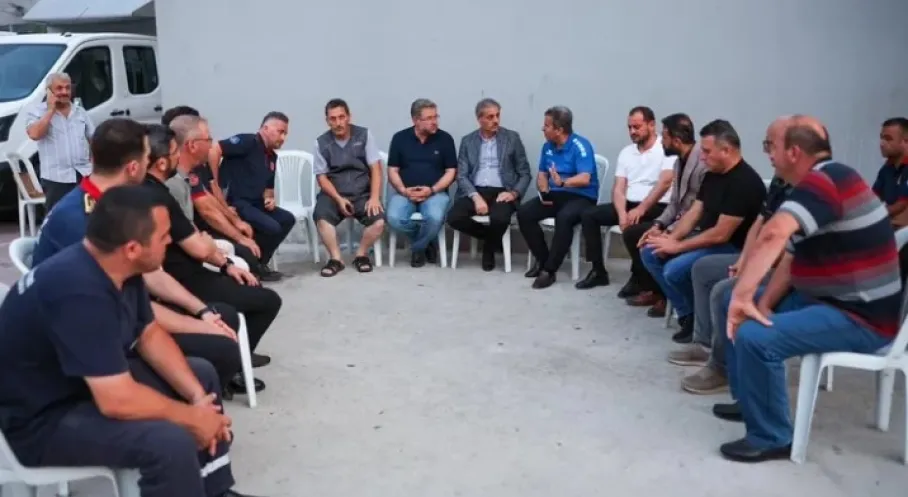 Başkan Alemdar'dan Yangın Bölgelerine Ziyaret: 