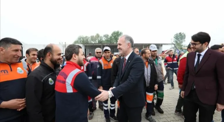 Başkan Taban'dan İnegöl Belediyesi Personeline İşçi Bayramı Kahvaltısı