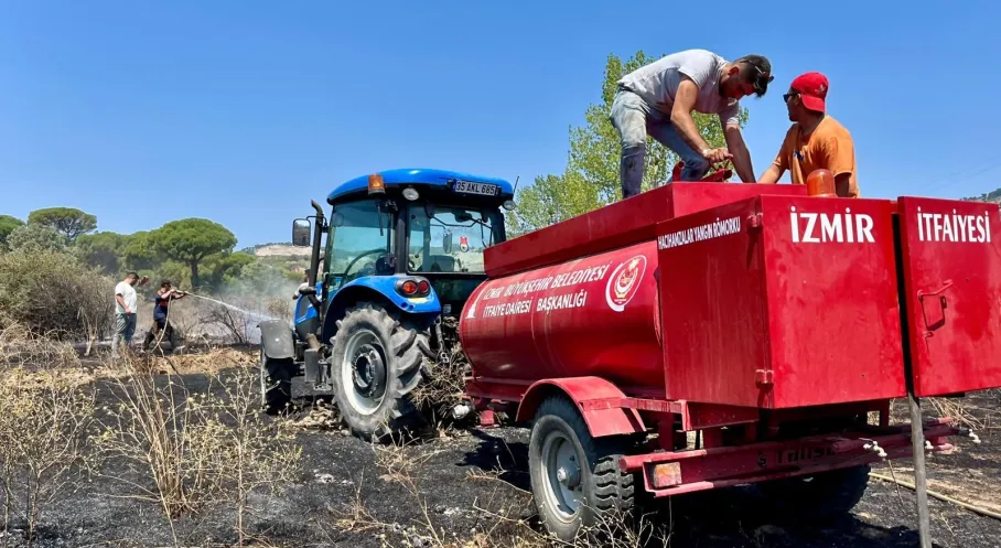 Bergama'da Korkutan Yangın Kontrol Altında! 16 Hektar Kül Oldu
