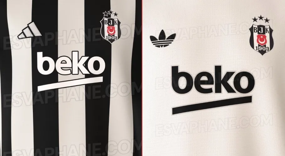 Beşiktaş'ın Yeni Sezon Formaları Sızdı! Retro Rüzgarı Esiyor
