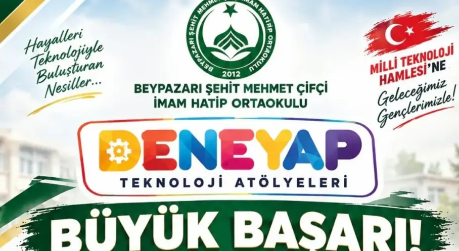 Beypazarı’nda 3 öğrenci Deneyap Teknoloji Atölyeleri’ne katılmaya hak kazandı