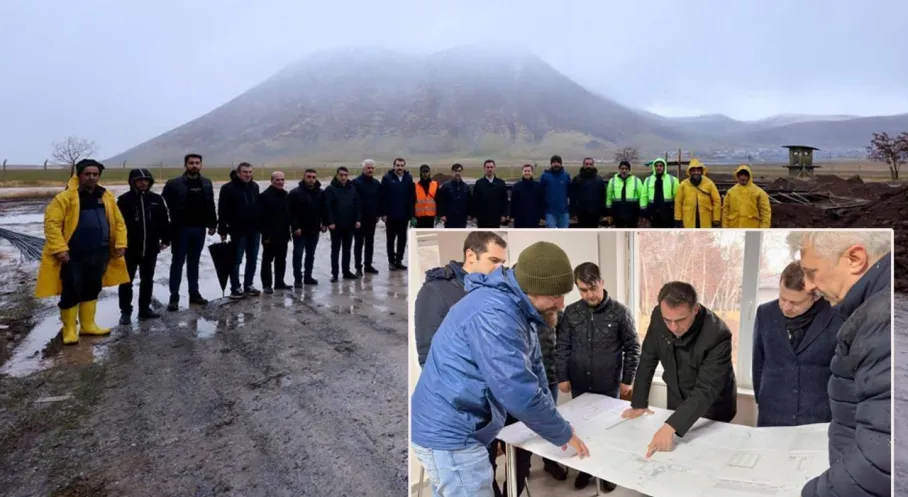 Bitlis’te yeni asfalt tesisi için saha incelemesi