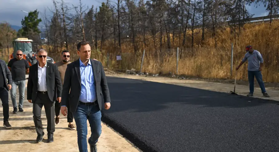 Bornova’da 6203 Sokak’a Yeni Asfalt