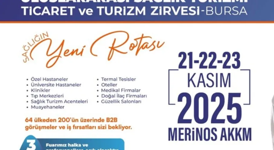 Bursa Sağlık Turizminde Küresel Üs Oluyor! Dev Zirveye Geri Sayım Başladı