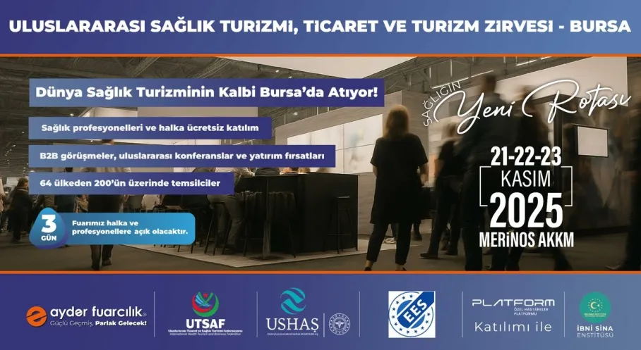 Bursa Sağlık Turizminde Zirveye Oynuyor! Uluslararası Zirve Başlıyor