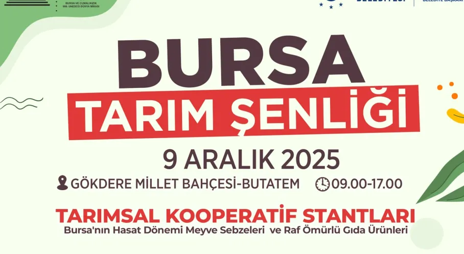 Bursa'nın Lezzet Sırları Açığa Çıkıyor! Tarım Şenliği ile Yöresel Tatlar Göz Kamaştıracak