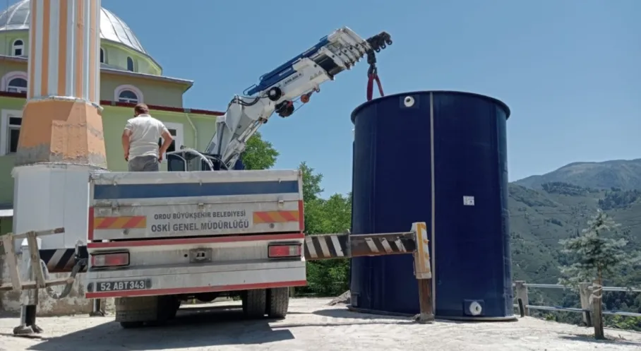 Ordu'da Su Sorununa Fiberglas Çözüm: Büyükşehir'den Kırsala Depo Desteği!