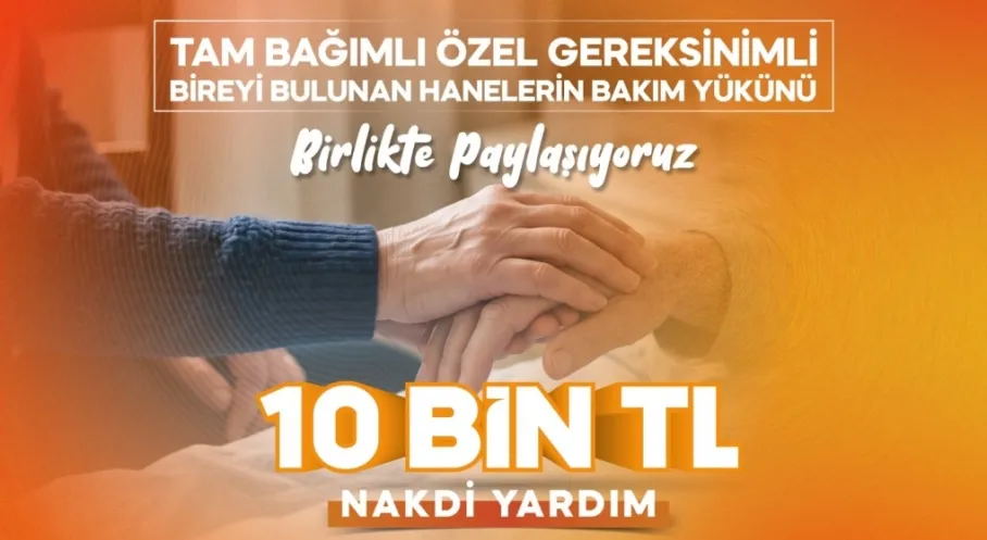 Tekirdağ Büyükşehir'den Tam Bağımlı Yakını Olan Ailelere 10.000 TL Nakdi Destek Müjdesi!