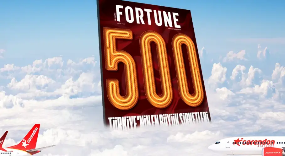 Corendon Airlines, Fortune 500 Türkiye Listesinde 146. Sırada Yer Aldı