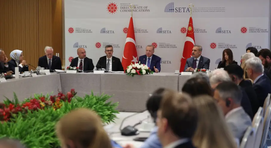 Cumhurbaşkanı Erdoğan New York’ta ABD’li Düşünce Kuruluşlarıyla Buluştu