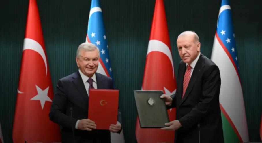 Cumhurbaşkanı Erdoğan ve Mirziyoyev’in görüşmesinin ardından 5 anlaşmaya imza
