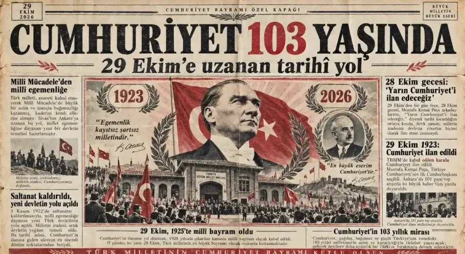 Cumhuriyet 103 yaşında: 29 Ekim'e uzanan tarihî yol