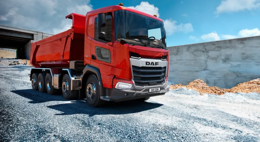 DAF'tan İnşaat Sektörüne Devrim: 52 Tonluk 10x4 Şasi Tanıtıldı!