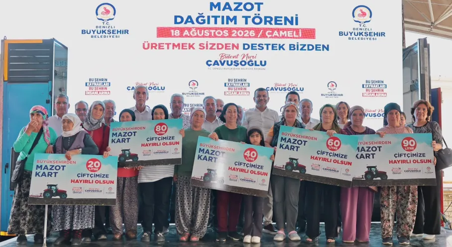 Denizli Büyükşehir’den Üreticiye Can Suyu