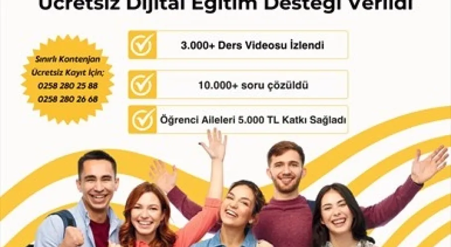 Denizli'den Öğrencilere Büyük Destek: Dijital Eğitimle Sınav Başarısı ve 5000 TL'ye Varan Katkı!