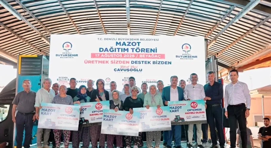 Denizli’de 10 Bin Üreticiye Mazot Desteği