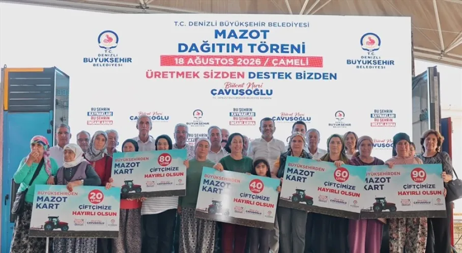 Denizli’de Çiftçilere Mazot Desteği Sürüyor