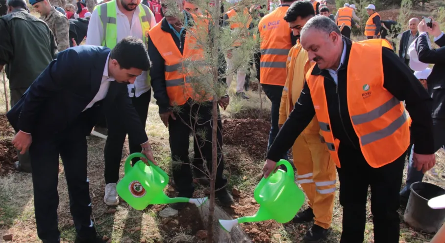 Diyarbakır Makam Dağı Yeşilleniyor: DEPSAŞ Enerji'den 3 Bin Fidanlık Anlamlı Bağış!